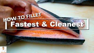 Is This The Fastest and Cleanest Way To Fillet A Whole Salmon?