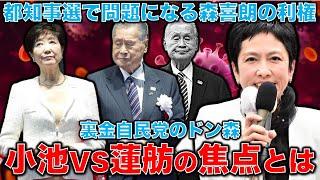 小池百合子VS蓮舫、最大の争点はあの森喜朗が進めた利権問題！裏金のドンが進めた利権を小池＆自民党は進めたい。元朝日新聞・記者佐藤章さんと一月万冊