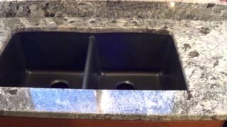 Custom Made In Maine Blue Arraras Granite Countertop Installed WGranite Composite Undermount Sink