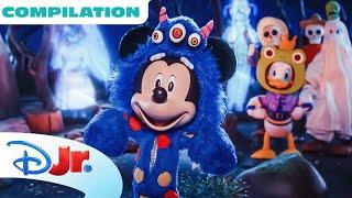 Every Mickey Mouse Halloween Spooky Stories   Compilation  @disneyjr