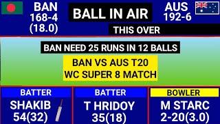 Bangladesh Vs Australia T20 World Cup Super 8 Match Highlights BAN vs AUS Warm Up Match Highlights