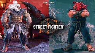 AKUMA Gameplay Comparison SF5 - SF6