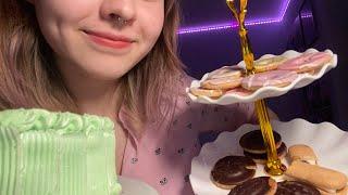 ASMR  Night bakery   Food tapping and scratching rustling of packagings