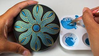 Mandala Art Dot Rock Painting Stones  How to Paint #Mandala for Beginners Satisfying Tutorial Ideas