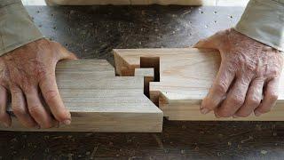 Most Perfect Handmade Japanese Woodworking Joints Extreme Hand Cut Joints Woodworking Skills
