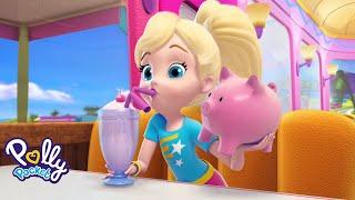 Polly Pocket full episodes  Crazy Little Piggy Bank  Cartoons for Girls  Kids Movies
