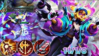 WILD RIFT ADC  ZERI WITH CHROMACRASH SKIN IS INSANE IN PATCH 5.1B?  GAMEPLAY  #wildrift #zeri