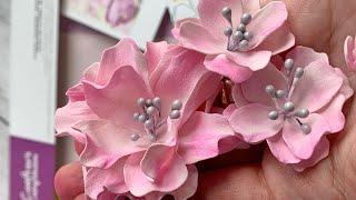 Easy foam flowers #crafterscompanion #vintagerosedie #papermona