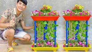 Vertical Garden Ideas for Your Small Space  Golden Pothos Flower Garden Tower