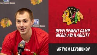 Artyom Levshunov at Development Camp  Chicago Blackhawks