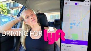 DAY IN THE LIFE AS A LYFT DRIVER  grwm workout & how does lyft work??