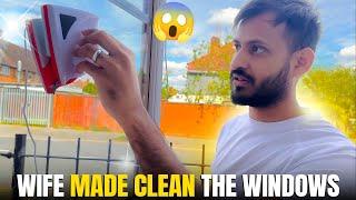 My wife made clean the windows complete fail