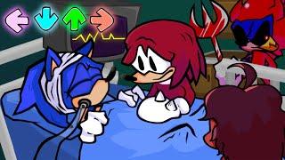 Friday Night Funkin - Knuckles vs Sonic in Hospital Animation Mods