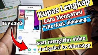 cara mengatasi format file tidak didukung di wa saat kirim video ke status terbaru