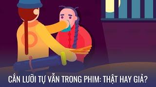 Cắn lưỡi tự vẫn trong phim Thật hay giả?