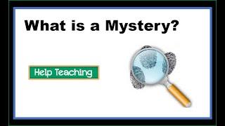 Elements of a Mystery  Reading Genre Lesson