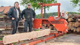 German logger starts sawmilling - Wood-Mizer LT15 sawmill