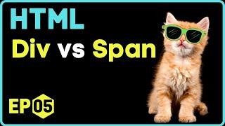 HTML in Hindi #5  HTML Div  Div Tag  Span Tag  Div and Span Tag  Div Span HTML