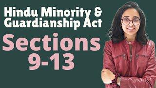 Hindu Minority & Guardianship Act Sec 9 to 13 Testamentary Guardian  Welfare of minor WITH CASES