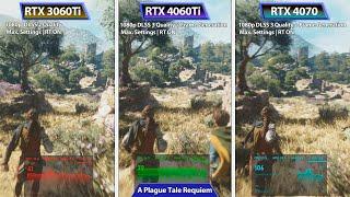 RTX 4060Ti vs 3060Ti vs 4070   DLSS ONOFF Performance Test