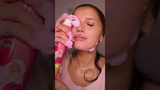 Nadina Ioana ASMR Face Cleanse With Bubbly Cleanser 🫧 #shorts