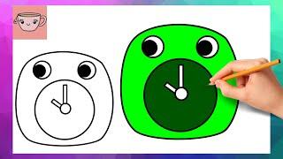 How To Draw Jumbo Josh Clock from Garten of Banban  Easy Drawing Tutorial