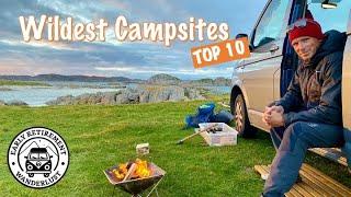 Our Top 10 wild and remote UK campervan campsites we love...