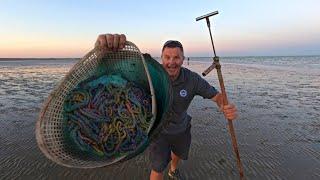 How to collect Lugworm - A simple effective method to SAVE Money and catch fish more Fish