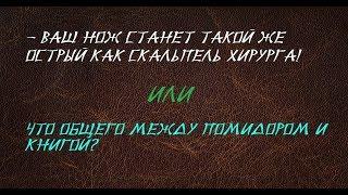 ТОЧИМ НОЖИ  Как правильно заточить нож в домашних условиях?