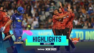 Betway SA20  Match 8 Highlights  MI Cape Town v Sunrisers Eastern Cape