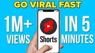 How To GO VIRAL FAST on YouTube Shorts in 5 Minutes 2024 Update