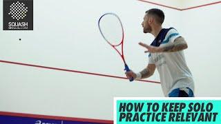 Squash tips Guide to solo practice with Joey Barrington - How to keep solo practice relevant