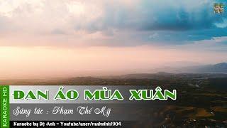 Karaoke ĐAN ÁO MÙA XUÂN - Đặng Thế Luân   Beat Chuẩn