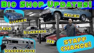 BIG Shop Update Whats Up With My Cars & A Staff Change