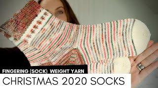 Christmas Socks 2020 easy mosaic knitting