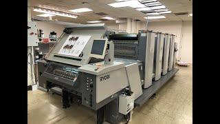 2015 Ryobi 764E XL 4 color offset press