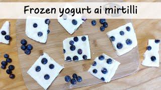 FROZEN YOGURT AI MIRTILLI 🫐  Ricetta con solo 3 ingredienti 