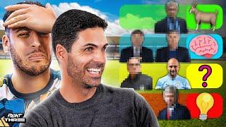 MIKEL ARTETA ranks the BEST MANAGERS He is the GOAT 