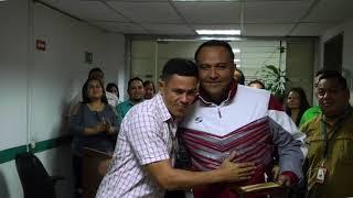 Entrega de Reconocimiento al Ex presidente de Ipostel Ender Montiel