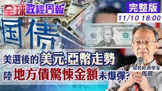 【全球政經周報】美元走勢驚人變數緊盯川普政策還有? IMF下修陸經濟成長率難保5%?除非用這劑特效藥 地方政府債務金額驚嚇未爆彈恐怕?20241110  @中天財經頻道CtiFinance