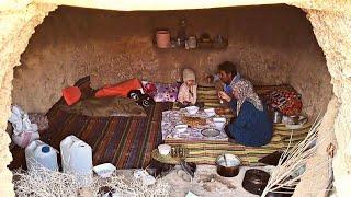 village life iran  dayli routine village life  Cooking delicious rice milk breakfast