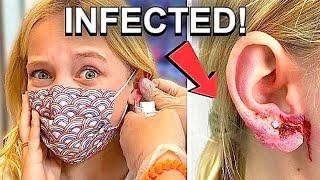 INFECTION DISASTER I got a NEW Ear Piercing and THIS HAPPENED *GROSS WARNING*