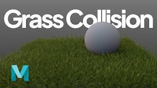 Grass Collision using Maya Paint Effects - Tutorial