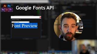 Adobe Extension Tutorial Google Fonts API