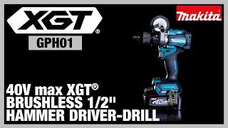 40V max XGT® Brushless Cordless ½” Hammer Driver-Drill GPH01