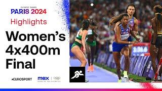 UNSTOPPABLE   Womens 4x400m Relay Final Highlights  #Paris2024 #Olympics