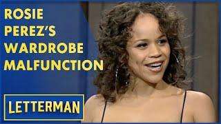 Rosie Perezs Wardrobe Malfunction  Letterman