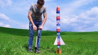 Building Powerful Dual Thrust Water Rocket with Parachute