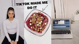 A day at home + TIKTOK made my try this