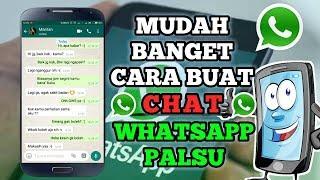 Cara Membuat Chat Palsu WhatsApp  Mudah Banget